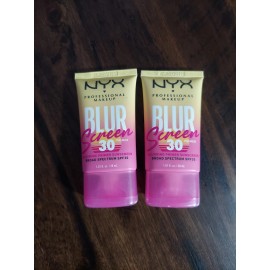 NYX Cosmetics 2 NYX Professional Makeup 30 Blurring Face Primer Sunscreen SPF 30 1oz EXP-09/25