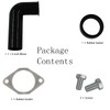 Garbage Disposal Elbow,1.5inch Disposal Drain Elbow Replacement Kit (Black)