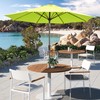 LOUNZY 9FT Large Outdoor Patio Umbrella Table Umbrella-UV Resistant,Easy Push