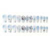 HAPVITAL 24-Piece Set, Nail Tips, Press-On Nails, Popular, 3D, Handmade