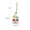DIY Rhinestone Painting Keychains Cute Dwarfs Shape Stress Relief Improve