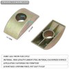 Ericotry 12 Pieces Metal Half Moon Nut Bed Washer Furniture