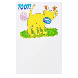TOOT! Farting Dog Humor Funny Happy Birthday Greeting Card