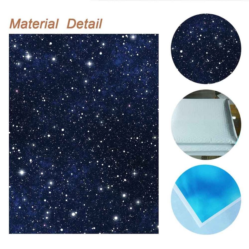 FEASRT 10x10ft Night Starry Sky Photo Backdrop Studio Props Stars