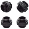 TOBEOME 4-Pack G1/4 inch 5mm Male to Male Connector with