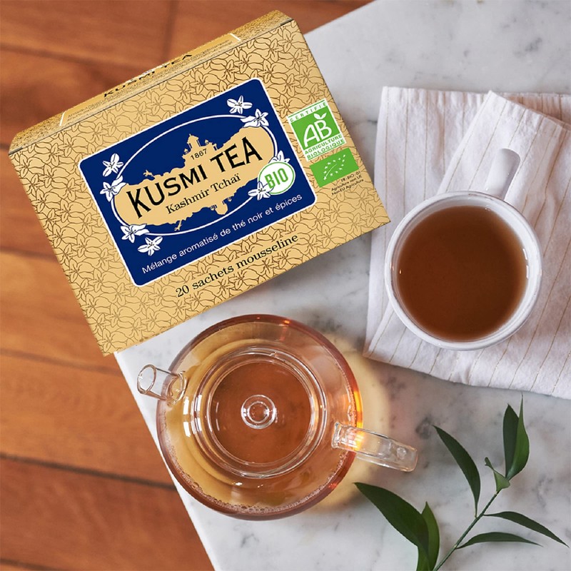 KUSMI TEA, Kashmir Tchai Organic - Black Tea & Asian