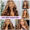 WRLYYEO Ombre Lace Front Wig Human Hair 4/27 13x4 HD