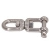 Double Jaw Shackle Professional Heavy Duty 304 Stainless Steel Rolling