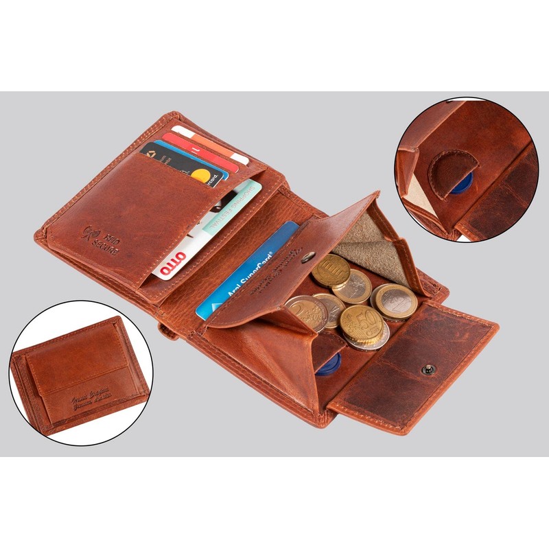 MATADOR 6402 Men's Unisex Purse Women, Vintage Brown, Vintage
