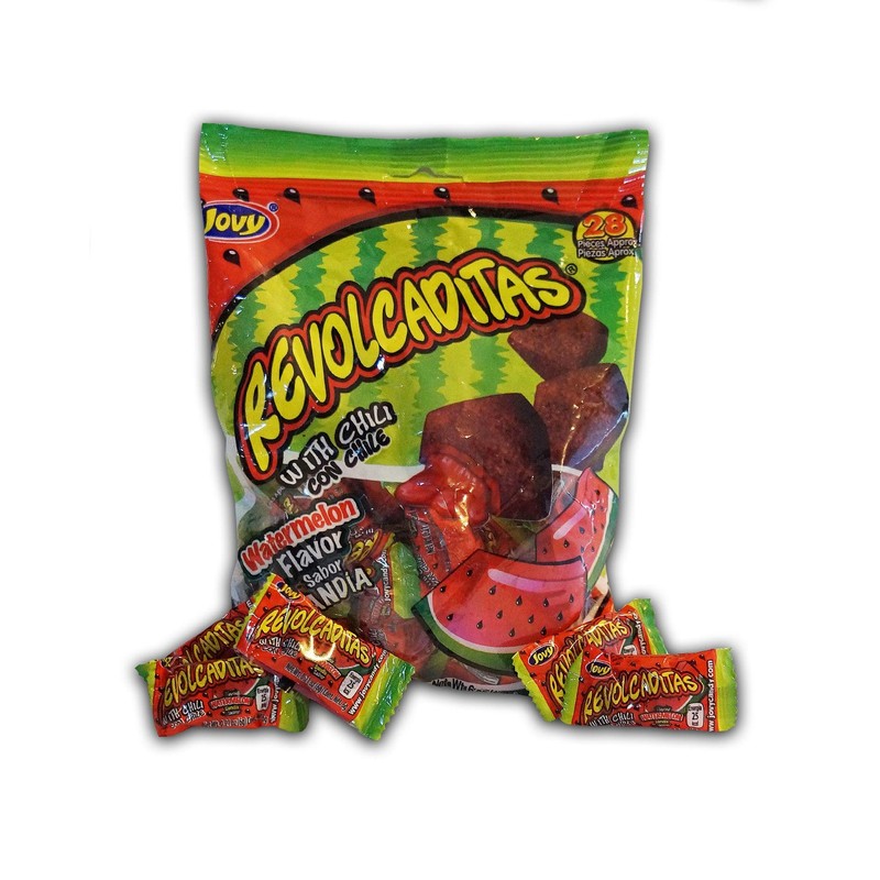 Jovy Revolcaditas With Chili Watermelon | 6Oz Bag | Spicy