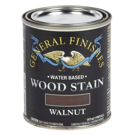 General Finishes Water Based Wood Stain, 1 Pint, Walnut