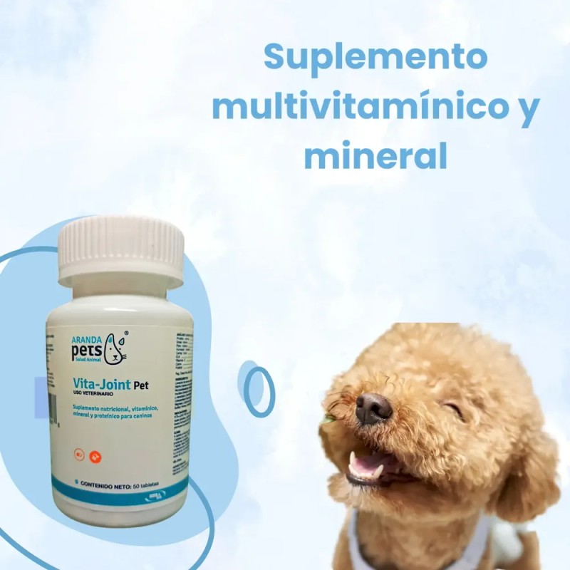Multivitaminico Para Perros Vitajoint Omega 3 Y Glucosamina