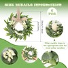 6 Pcs Green Artificial Eucalyptus Swag Wreaths Spring Summer Wreath