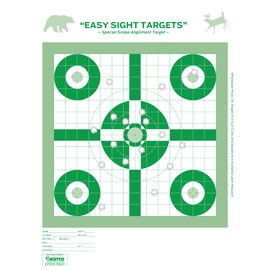 Kutco Special Scope Alignment Shooting Targets - High Visibility Precision Paper Targets for Scope Calibration & Accuracy 24’’ x 18’’ (30)