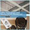 Gisafai 48 Pcs Ceiling Flange Hangers for 3/8 in Ceiling