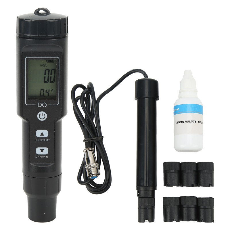 Dissolved Oxygen Meter 2 in 1 Water Temperature Oxygen Measuring