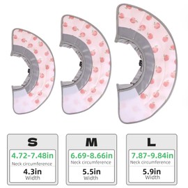 Cat Cone Collar Soft to Stop Licking - Adjustable and Foldable E-Collar Alternative for Post-Surgery Healing, Lightweight Kitten Cone for Cats and Kittens, Comfortable Pet Protection Gear (Pink, S)