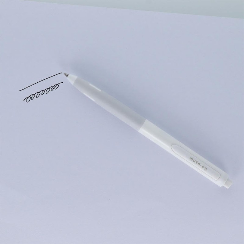 Ballpoint Pen, Silent Gel Ballpoint Pen, Muton, 0.02 inches (0.5