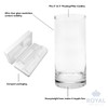 Royal Imports Glass Cylinder Flower Centerpiece Vases Set of 3