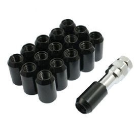 sourcing map 16 Pcs Locking Hex Closed End Lugnut Wheel Nuts M12 x 1.5 mm de