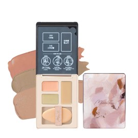 Milfee Secret Concealer Palette (01 Cover Green) Yebe Redness Dark Dark Blush MilleFee Cosmetics