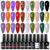 MSRUIOO 12 Pcs Crackle Gel Crackle Polish, Crackle Effect Patterned