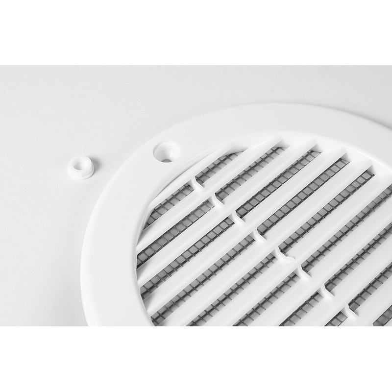 Circle Air Vent Grille Cover 133mm (5.23inch) White High Quality