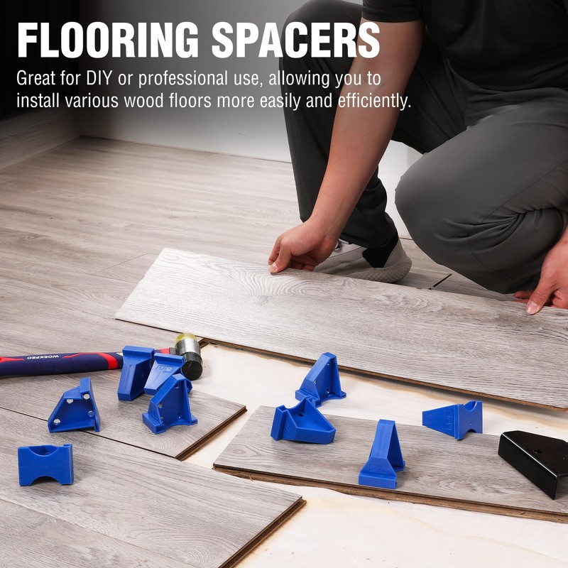 WORKPRO 24-Pack Floor Spacers, 2 in 1 Laminate Flooring Spacers