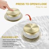 Yaseingoo Brushed Brass Bathtub Drain Stopper and Overflow Kit, Solid