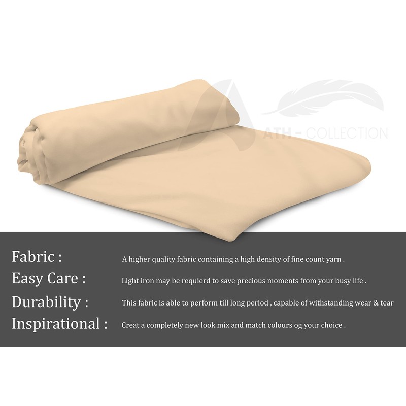 A ATH COLLECTION 300 Thread Count Egyptian Cotton Fitted Sheet