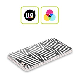 Head Case Designs Black And White Straps Optical Geometric Prints Soft Gel Case Compatible With Oppo Reno 4 Pro
