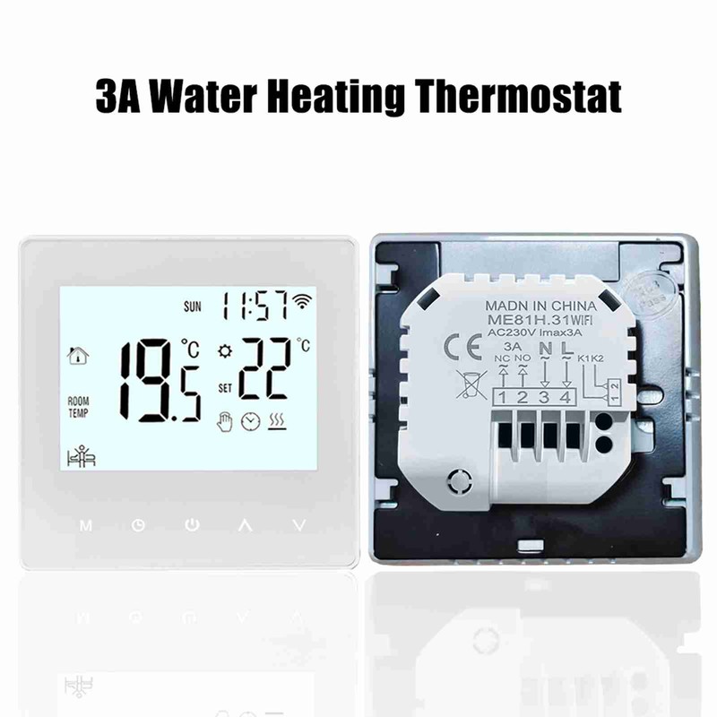 Smart Tuya WiFi Thermostat 3A Digital Programmable LCD Display Underfloor