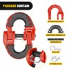 Nilight Safety Chain Connector Link, 1/2In Tow Hitch Hammerlock Coupling