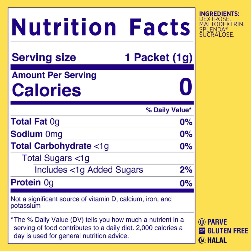 Splenda Sweetener, 1200 Count, 2.65 lbs (Packaging may vary)