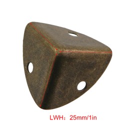 Guifeng 12PCS 25mm Metal Box Corner Protector Rack Decorative Corner Cover Gift Box Carton Corner Bag Hardware Tool with Mounting Screws Suitable for Jewellery Box Wooden Box Cabinet Drawers
