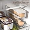 WACOI Auto Rolling Fridge Egg Organizer, Space Saving Eggs Dispenser