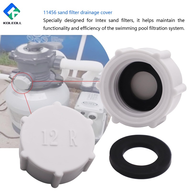 11456 11385 Sand Filter Drain Plug Replacement Valve Cap 11456