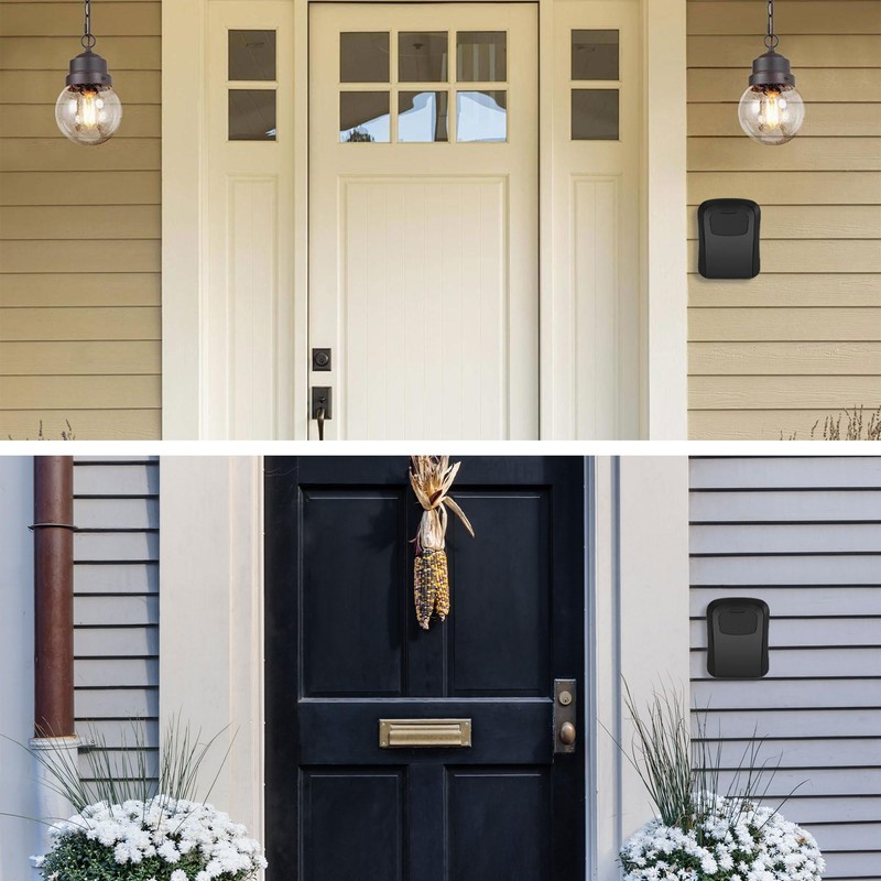 DIYGEEK Key Safe with Code, Outdoor Key Safe with Number