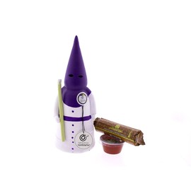 Rambel-Keramik-Räucherstäbchenhalter, Nazareno mit weiß-violetter Kerze, religiöse Räucherstäbchen, Räucherstäbchenhalter, Oster-Räucherstäbchenhalter, 9 x 9 x 26 cm, Zubehör im Lieferumfang enthalten