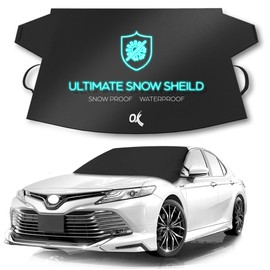 OxGord Rear Window Snow Cover - Original Design - Best for Ice, Frost & Snow Removal - All Weather Winter & Summer Windshield Automotive Covers Sun & Snow-Shade - Fits Truck SUV Van Car Accessories