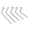 NANKAI MSTL225RR-50 General Purpose Muffler Stay, φ16, RR Type, Silver