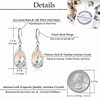Austrian Crystal Teardrop Dangle Hook Earrings for Women 14K Gold