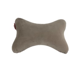 Bookishbunny 2 Packs Dog Bone Shaped Travel Neck Memory Foam Pillows with Removable Velvet Cover for Car Bus Truck Driving Comfort Head Rest Support (Coffee)