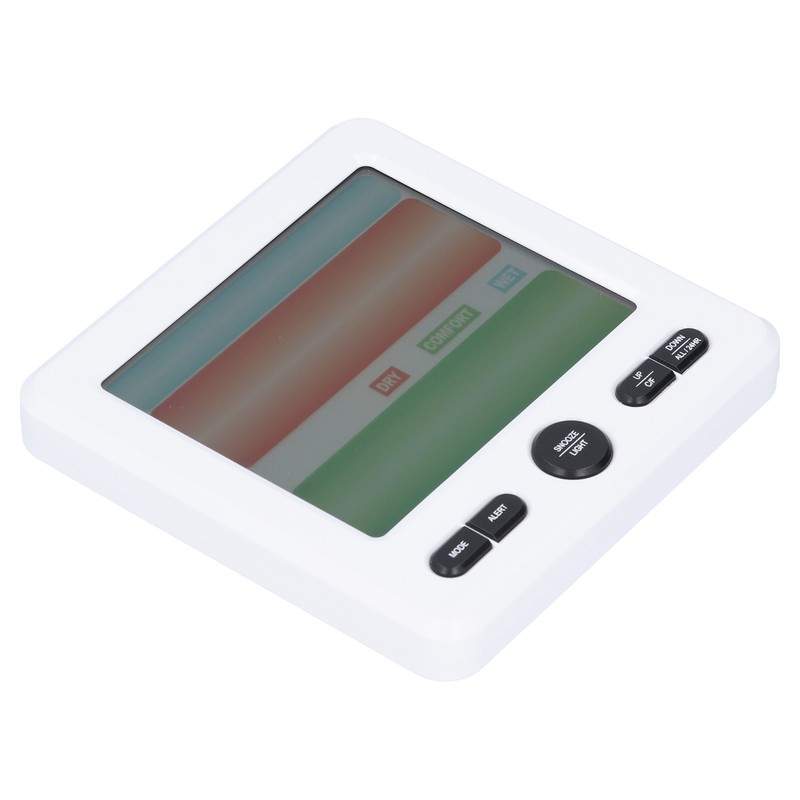 LCD Electronic Alarm Clock Temperature Humidity Monitoring Alarm for Indoor