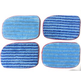 4 Pack A1375-100/101 Microfiber Mop Pads Refills Compatible with McCulloch McCulloch MC1375, MC1385 Steam Cleaners