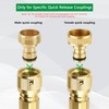 FUATY Expandable Garden Hose Repair Kit, Solid Brass Garden Retractable