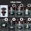 Yzert Solar Fountain for Bird Bath Green Flower White Lights,