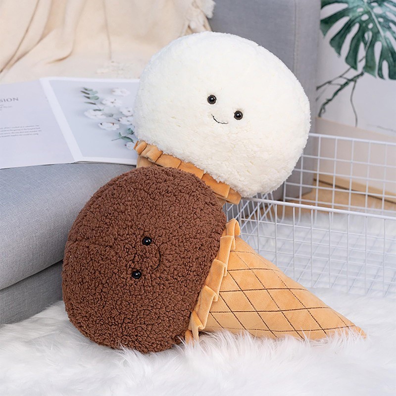 ANYEI Five-Color Ice Cream Pillow - Soft and Skin-Friendly Fabric,