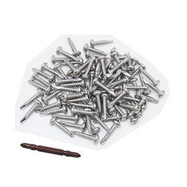 #8 × 3/4" Pan Head Phillips Drive Self Drilling Screws 410 Stainless Steel Self-Tapping Screws 100pcs