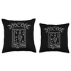 Witch Spell Book Witchcraft Potion Moon Phases Throw Pillow